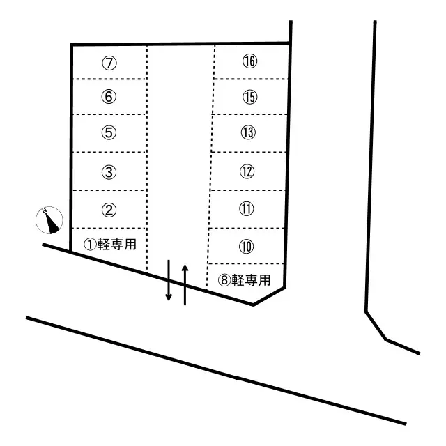 京田辺市松井ケ丘３丁目 月極駐車場